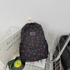 Школьные сумки мода цветочные рюкзак для женщин вишневый принт Kawaii Girls Nylon Laze емкость