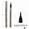 Lidschatten/Liner-Kombination Yanqina Black Long Lasting Liquid Eyeliner Pencil Wasserfester, wischfester, kosmetischer Schönheits-Make-up-Pinsel G Dh7Ny