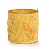 Bolegle luksurio kwiat 24K złoty kolor Dubai Bangles biżuteria afrykańskie etiopskie bransoletki dla kobiet biżuteria ślubna prezenty imprezowe