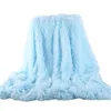 Blanket Fluffy Plush Soft Long Faux Coral Fleece For Sofa Bedspread Winter Warm Cozy Throw Home Decor 230221