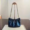 Bolso de diseñador de cadena caliente Bolsos de hombro de cuero Y-Letra Imprimir Bolsa de nube Mujeres Lujos Bolso Elegante Vintage Crossbody Bolsas Monedero 230105