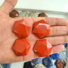 Decorative Figurines Natural Crystal Worry Stone Lapis Lazuli Hexagram Hand Craft Wholesale High Quality Palm 1.5 Inches For Home Decoration