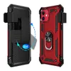 Shockproof Armor Holsters Case For Samsung S22 Ultra Plus iPhone 14 pro max XS With Clip Magnetic Ring Holder Cover