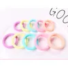 Hair Accessories Seamless High Elasticity Ties 50Pcs 2.2CM Diameter Soft Candy Color Kids Elastic Band Scrunchy