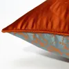 Kudde Luxury Cover Orange 50x50 Hem Dekorativ för vardagsrumsoffa Jacquard Designer Case 45x45
