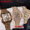 Moda de alta qualidade Iced Out WatchesMens Pulso Luxo Round Cut Lab Gr DDGU EPIX