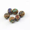 Beads 6pcs Fashion Nepal Copper Spacer 15mm Handmade Brass Charm Metal Fit Bracelets DIY Jewelry Making Accesssories