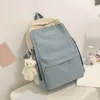 School Bags MAIOUMY Backpack Solid Color Women Nylon Shoulder Bag Waterproof Elegant Daily Shopping Backpacks Drop