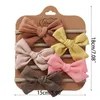 Hair Accessories 5Pcs Born Infant Baby Girls Floral Bowknot Headband Set Nylon Elastic Band Toddler Lace Flower