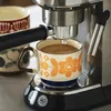 Tazze 300ml Retro Flower Coffee Forno a microonde Succo di latte in ceramica Impugnatura per ufficio Tazza per l'acqua Cucina per feste Strumenti per bere 230221