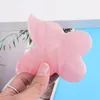 Rose Quartz Gua Sha Massager de pele Beleza Butterfly Stone natural Jade Guasha Raspador Spa de Saúde Anti Envelhecimento