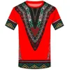 Camisetas masculinas de verão masculino Manga curta de manga curta Africano Retro de personalidade Roupa de impressão 3D feminina