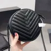 Designerskie torby torby na ramię okrągłe torba na crossbody Kobiet torebki torebki łańcuchy okrągłe torby mody metalowy liter