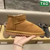 Nuevas zapatillas Australia Botas Tazz Suede Classic ultra mini Shearling plataforma Zapatilla bota para la nieve castaño Antílope marrón confort de invierno para mujer diseñador diapositivas
