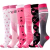 5PC Socks Hosiery Men Women Compression Socks Knee High Girls Series Sports Socks Leg Support Compression Stockings Long Tube High Cycling Socks Z0221