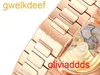 Hoogwaardige mode Iced Out Watchesmens Pols Luxury ronde Cut Lab Gr Ddgu Keqq