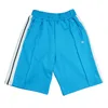 Palmas de grife Shorts masculinos femininos anjos curtos estampados com letras listras pretas e brancas retrô casual elástico calças esportivas shorts de cinco pontos calças de praia