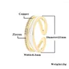 클러스터 반지 여성의 구리 마이크로 인레이 장식품 창조적 인 성격 이중 레이어 링 작은 신선한 결말 발렌타인 데이 선물