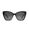 Sunglasses Women sunglasses 2021 Ladies Retro Big Luxury Black Mirror cat eye Sun Glasses Women Metal frame Vintage oversized sunglasses G221215