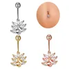 Navel & Bell Button Rings Piercing for Women Animal Peacock Zircon Urgical Steel Summer Beach Fashion Body Jewelry