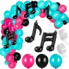 OUTRAS FESTO DE EVENTO SUBSTORAÇÃO DE MÚSICA 141PCS BALLOONS BALLOONS KIT ARCH COM MUSICAL GLOBOS PARA DIY DIY BIRNIMARY CASAMENTO Decoração 230221