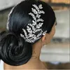 Pinces à cheveux accessoires de mariage de mode feuille d'or coiffure couronne de mariée diadèmes latéraux dîner fête A01008 Barrettes Earl22