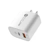 PD 20W USB Charger Quick Charge 3.0 Fast Phone Charger Adapter Type-C for Huawei Xiaomi Samsung