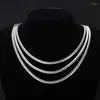 Chaînes chaîne de cou pour hommes grands colliers longs couleur or Hiphop lien en acier inoxydable 2023 collier femmes Collares