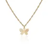 Choker Cute Butterfly Necklace For Women Gold Silver Color Clavicle Chain Fashion Female Chocker Jewelry