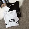 2023 T-Shirts Femininas Masculinas Marca de Roupas de Estilistas Famosas T-Shirt Two C Letter Print Decote Redondo Manga Curta Preto Branco Moda Masculina Feminina T-shirts S 4XL