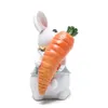 Decoratieve objecten Figurines 5 5 inch Polyresin Bunny Decorations Spring Easter Decors Tabletopper Decor voor feest Home Holiday Cute Gifts 230221