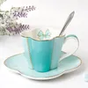 Cups schotels Yefine Porselein Afternoon Cup en Saucer Set Drinkware Coffee Mug Ceramic