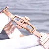 Handgjorda diamantmänklocka automatiska mekaniska klockor 40mm med diamantspäckt stålarmband armbandsur affärsolvtur Montre de Luxe
