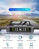 Auto TPMS Reifendruckkontrollsystem Solarstrom Digitales LCD-Display Alarm Reifentemperaturwarnung 4-Rad-Drucksensor