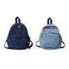 Skolväskor denim kvinnor ryggsäck hög kapacitet för tonåring flickor kvinnliga mode ryggsäck söta resväska handväskor