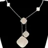 925 Silver Mixed Six 10-Flower Desinger Necklace 4 Four Four Leaf Clover Bracelets Bangle Stain 18k Gold Agate Shell of PE306J