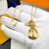 LW Baby Circle Necklace For Woman Designer Gold Plated 18k Luxury H￶gsta Counter Quality Classic Style Fade Alever Exquisite Gift 007