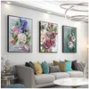 Und Gemälde Wandbilder Für Wohnzimmer Dekoration Kunst Skandinavische Wohnkultur Abstrakte Leinwand Malerei Wand Kunst Blumen Poster Woo