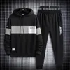 Jogging Clothing Winter Men's Men Sets Printing Hoodie Set 2 Pieces Hoodies Sweatshirt Casual Sport Sweatpants Mens Fitness Tracksuit