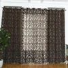 Gardin gardiner polyester semi-blackout grommet topp fönsterpanel vardagsrum sovrum el cortinas dekor voile drapi