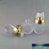 Reisflessen dispenser nieuwe 30 ml/1oz matglas cosmetische pot voor essentie shampoo geperste pomp lege cosmetische containers