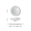 Bowls French Cuisine Special-shaped Soup Bowl Dessert Salad White Ceramic Irregular Dish Plate Restaurant El Tableware