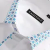 Camicie eleganti da uomo CAIZIYIJIA Camicia da uomo stampata floreale Designer manica lunga Marchio di moda Abbigliamento Bianco Camisa Masculina