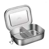 Dinnerware Sets Lunch Container Stainless Steel Bento Snack Storage Box For Kids Women Men