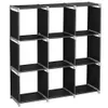 Dish Racks 3Tier 9 Compartment Storage Cube Closet Organizer Shelf 9 Bookcase 230221