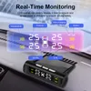 Smart Car TPMS Система мониторинга давления в шинах солнечная энергия цифровой ЖК -дисплей.