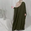 Etnik Giyim Abaya Dubai Türk Türban Müslüman Kadınlar Malezya Şalları Sararlar Fas Hijabs Eid 2023 Kaftan Zarif Robe Longue