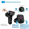 X8 Auto Bluetooth-zenders Dual USB Auto Handsfree Kit MP3-speler Oplader Snel opladen Draadloze FM-modulatorzender met doos