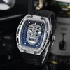 2023 new Sports Men's Watch Luxury Fashion Fully function Quartz Watches men Unique Design Waterproof Tape Watch Wristwatch bb02