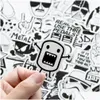 Car Stickers Waterproof Sticker 50 Pcs Black And White Pack For Kids Laptop Skateboard Bicycle Motorcycle Cool Punk Jdm Styles Bomb Dhvb1
